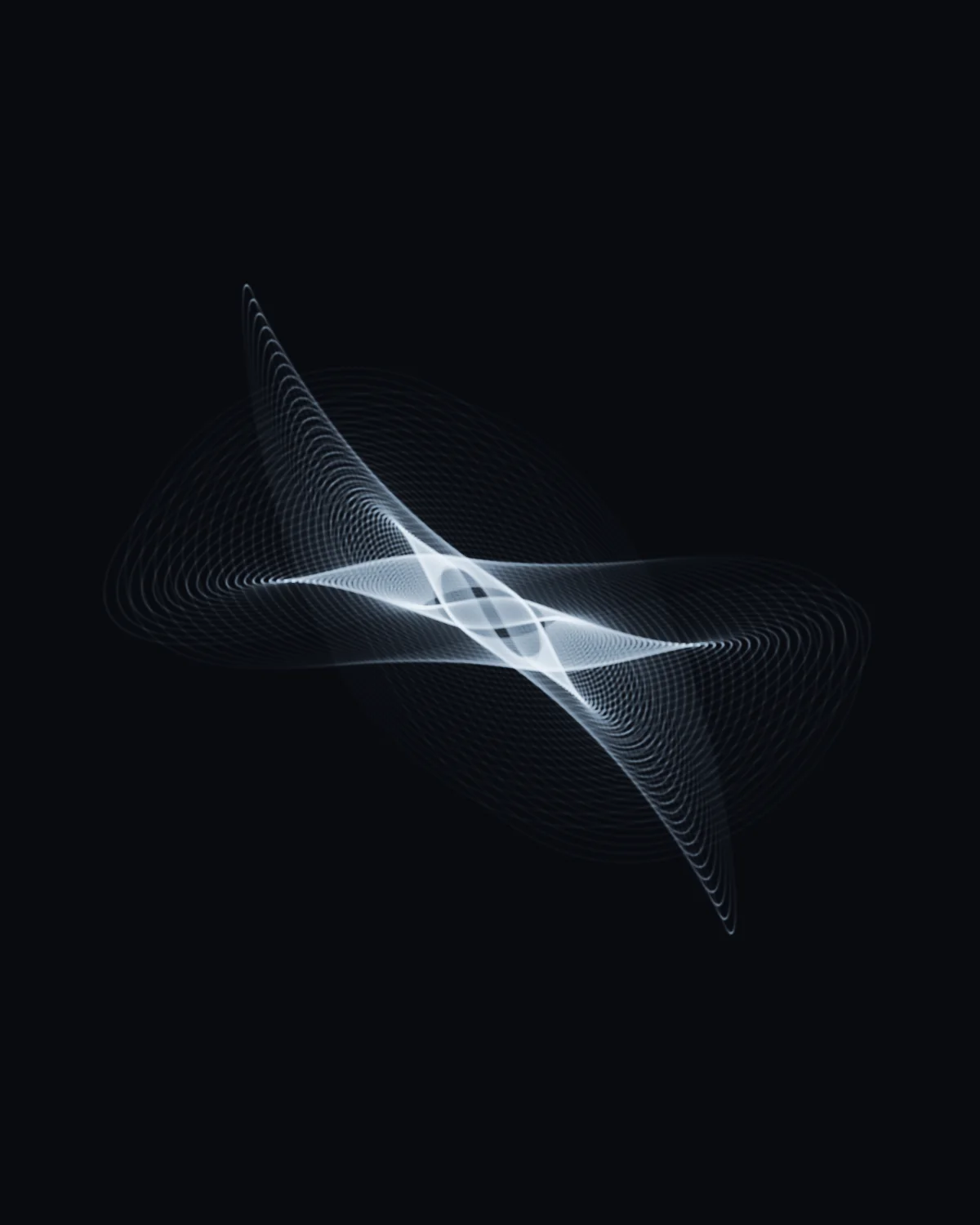 What Ringing Looks Like — generative harmonograph artwork
