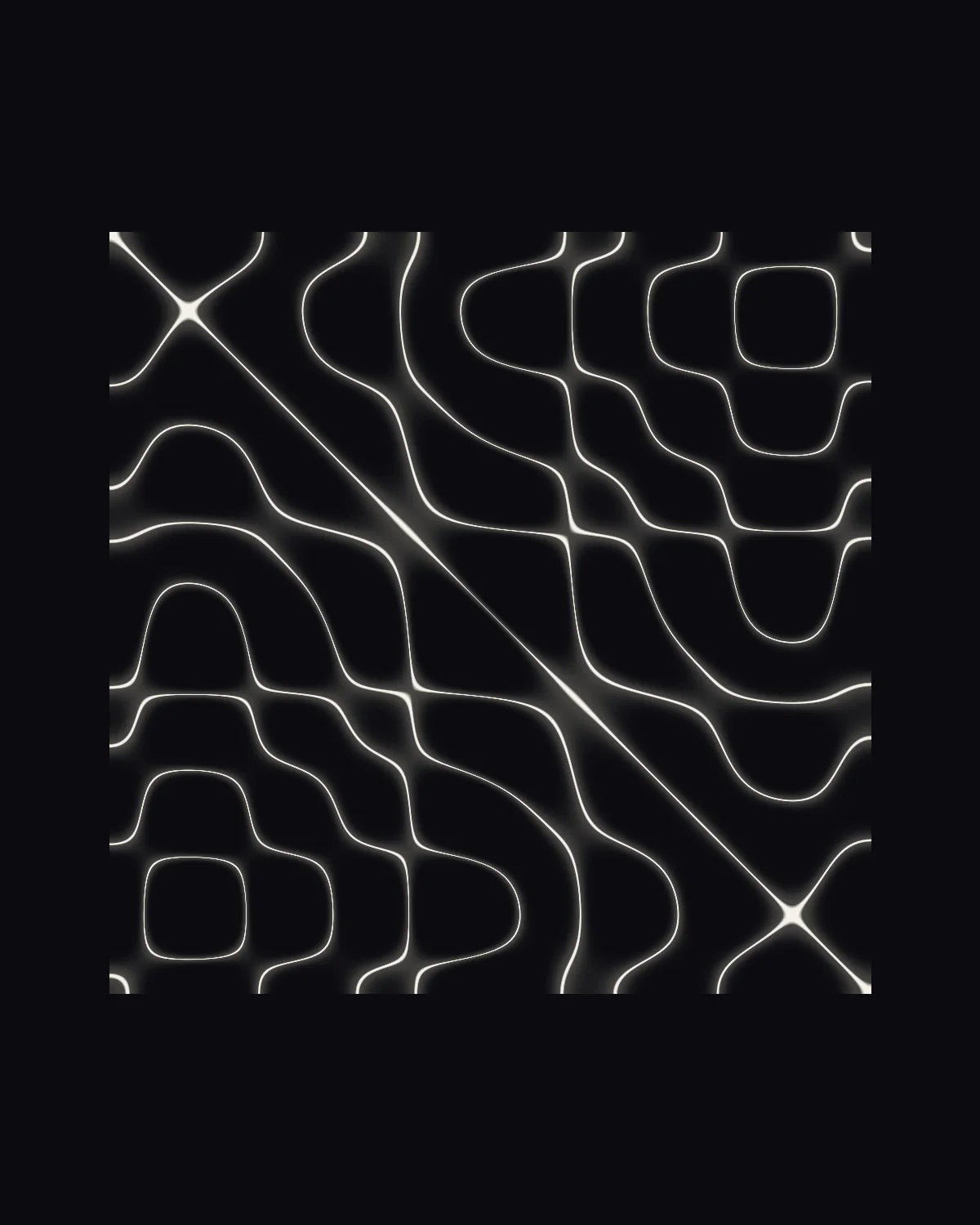 What the Bow Drew — generative chladni artwork