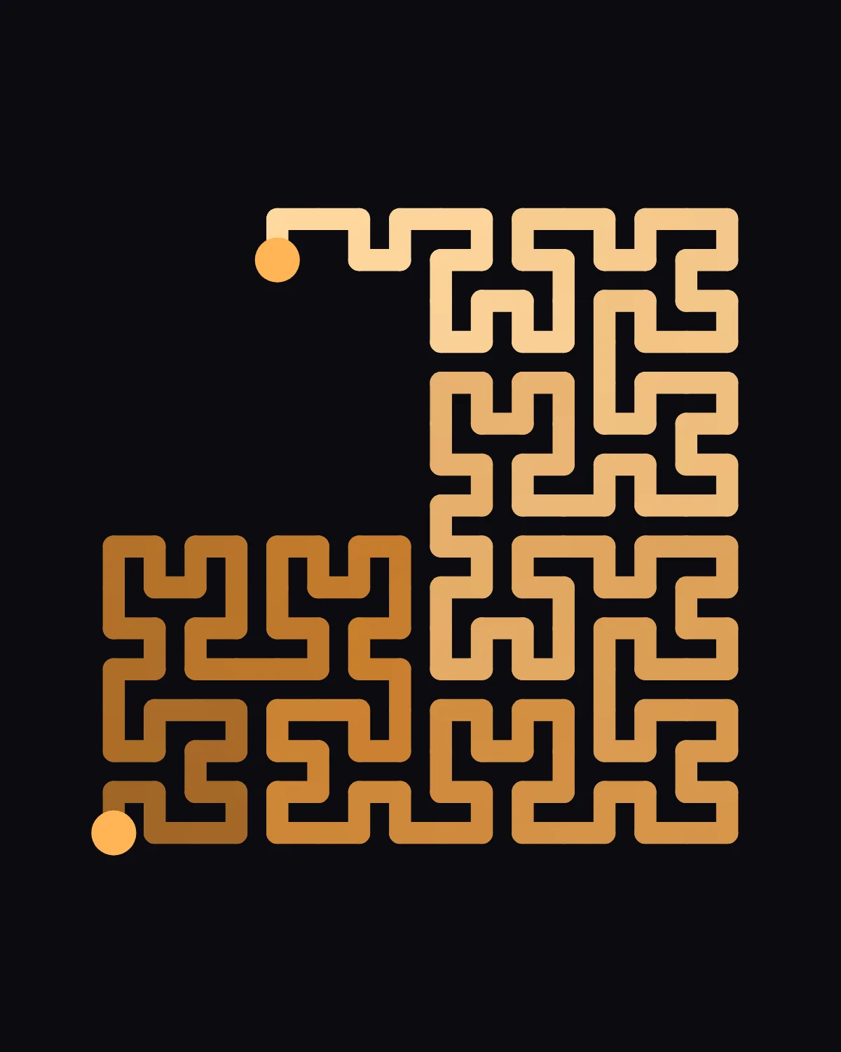Address Space — generative hilbert artwork