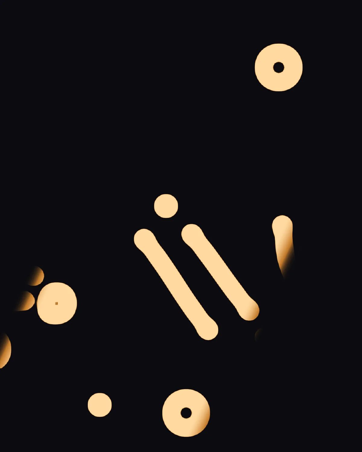 Spots and Strands — generative grayscott artwork