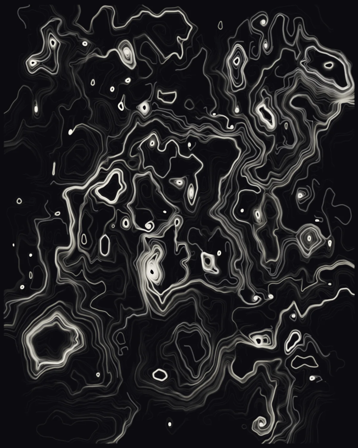 Mid-Thought — generative flowfield artwork