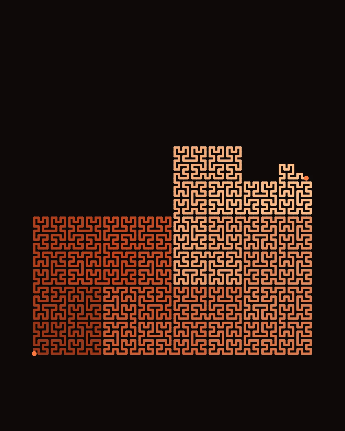 The Visit — generative hilbert artwork