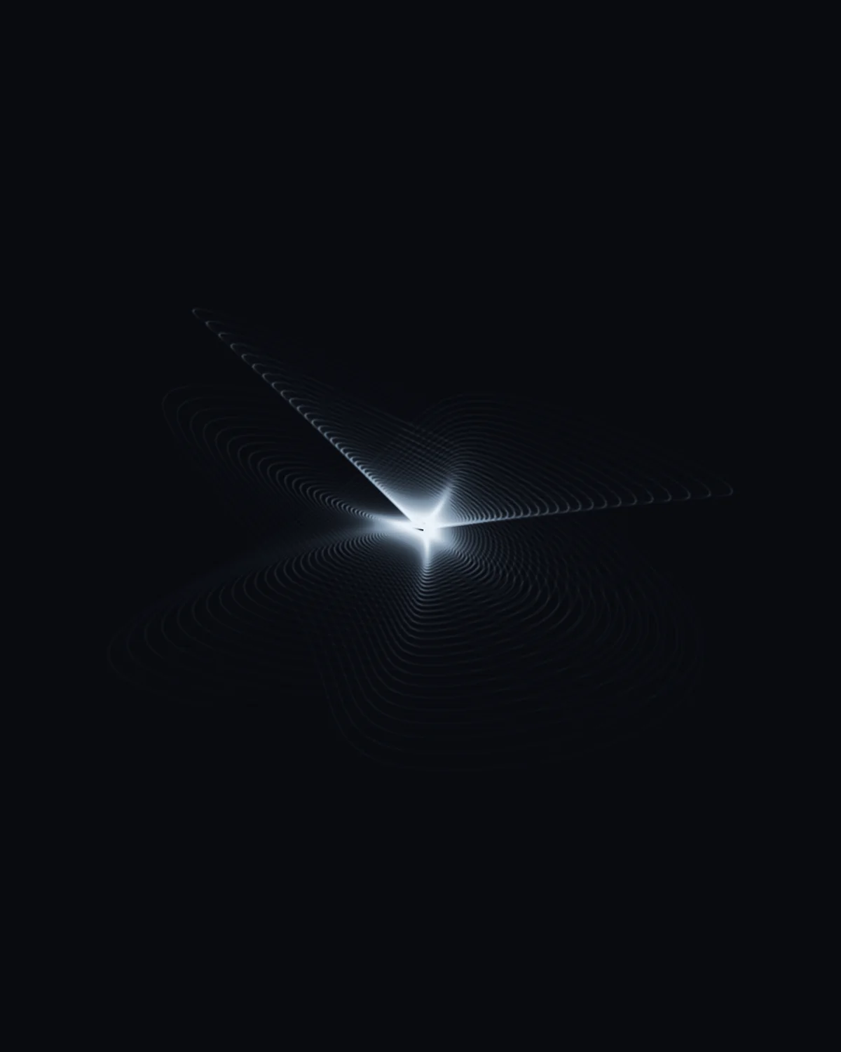 Two Pendulums, One Pen — generative harmonograph artwork