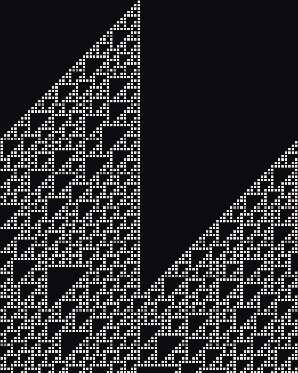One Ten — generative rule110 artwork