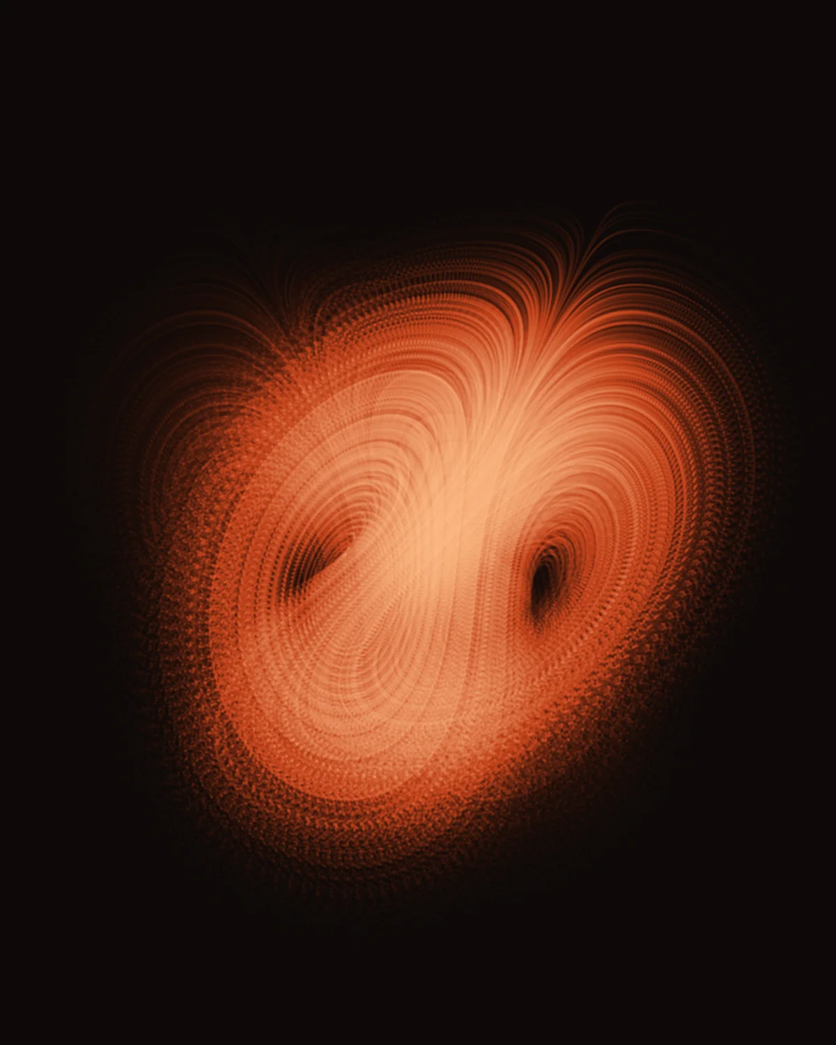 Almost Returning III — generative lorenz artwork
